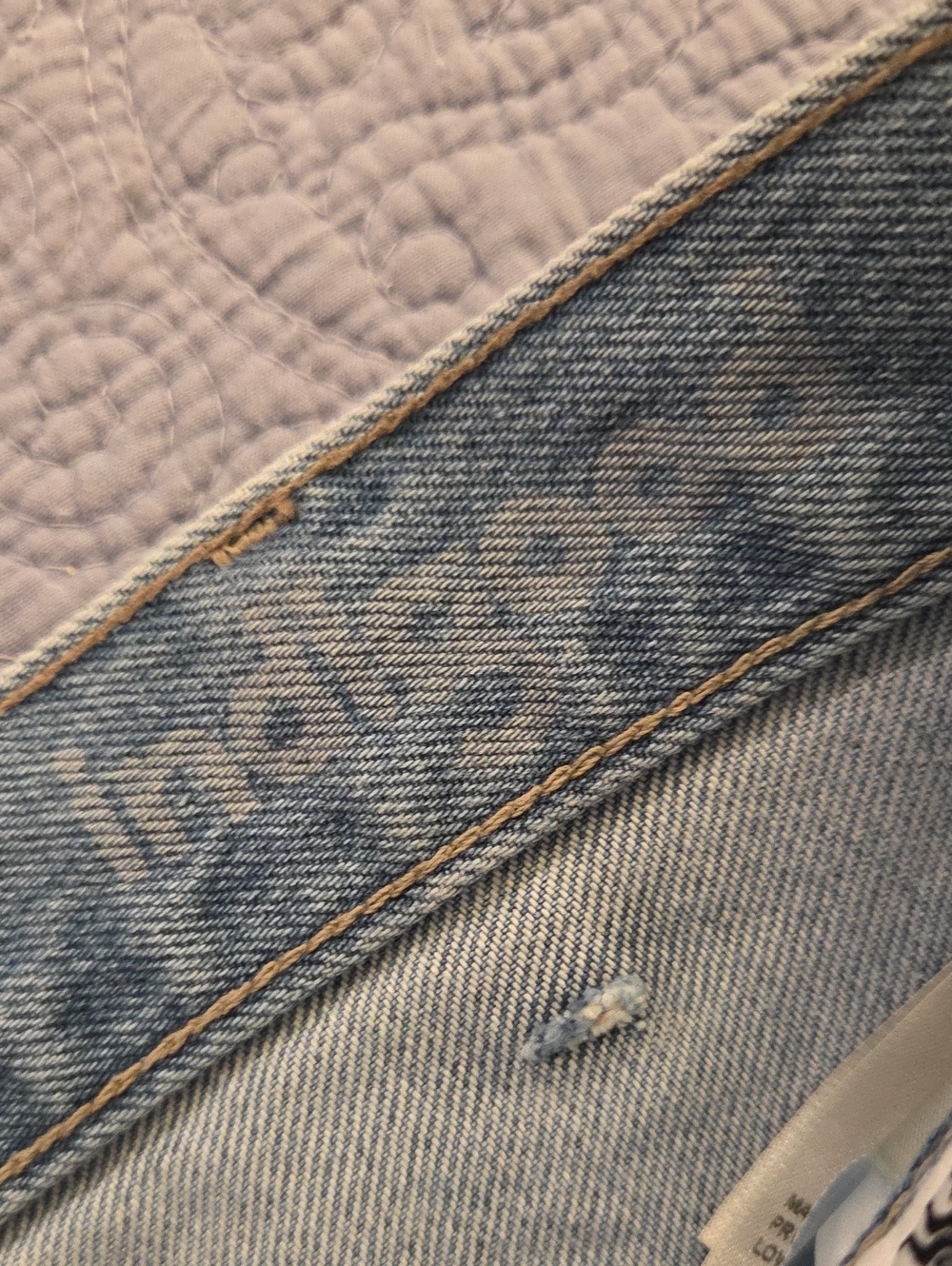 Wrangler Light Blue Distressed Denim Bermuda Shorts - Size 27! New W/tags! - Picture 6 of 15